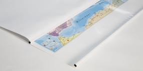 einseitig laminiert mit Beleistung Poster und Weltkarte